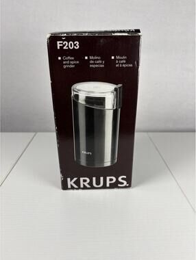 Krups Coffee And Spice Grinder F203 - Black - New In Box - FREE SHIPPING
